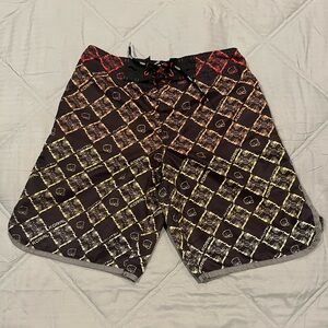 Koral Black and Red jiu jitsu shorts. Perfect for grappling